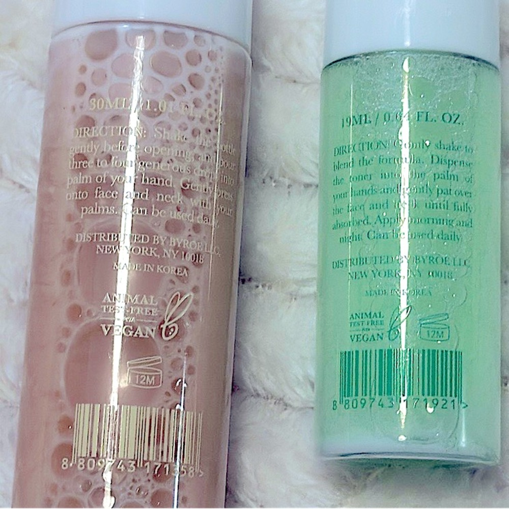 2pc “BYROE” NY Tonic Set: Apple Matcha Tea Clearing Toner +English Breakfast Tea - Picture 4 of 13